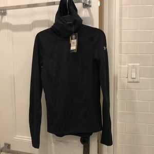 Under Armour cold gear Reactor long sleeve black hoodie NWT